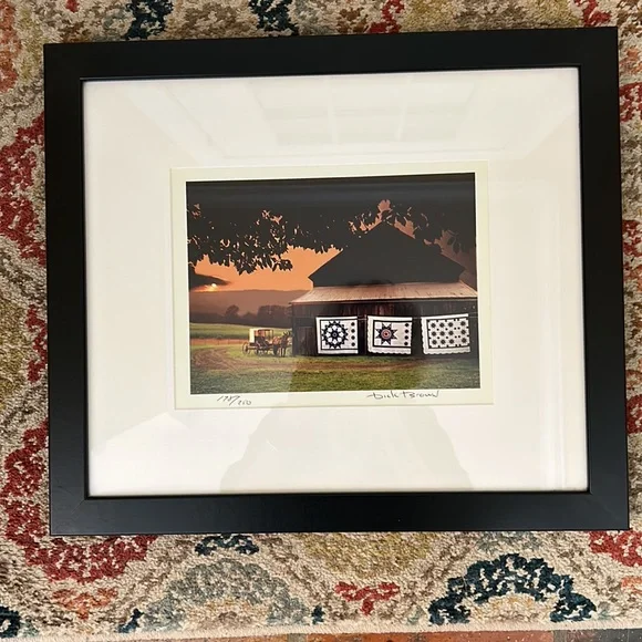 2 Vintage Signed and numbered Dick Brown Amish prints